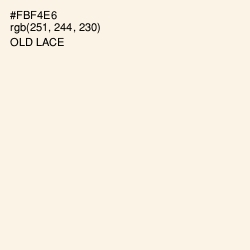 #FBF4E6 - Old Lace Color Image